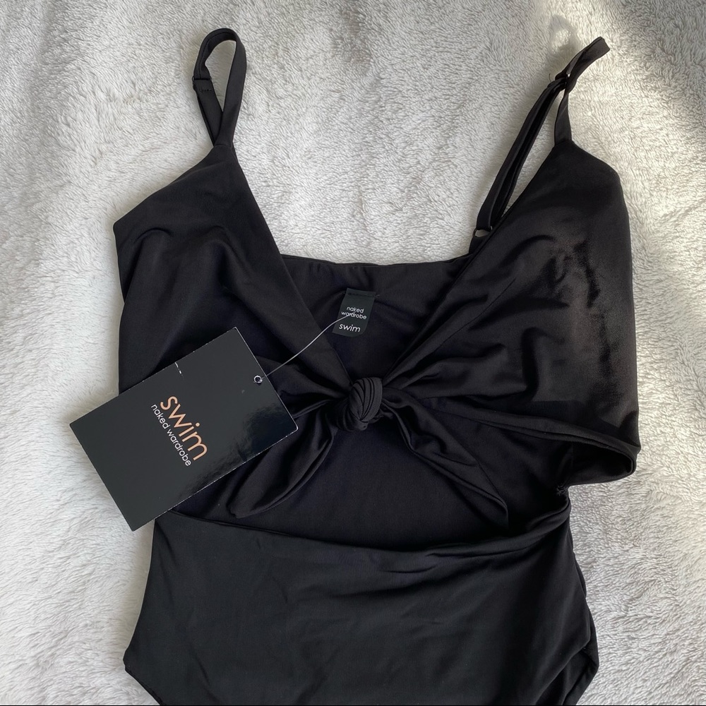 Naked Wardrobe Cutout One Piece Swimsuit